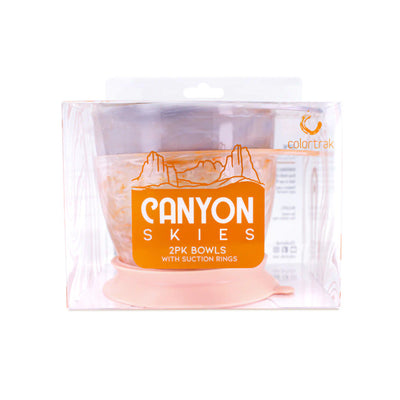 Canyon Skies Bowls 2pk with Suction Rings