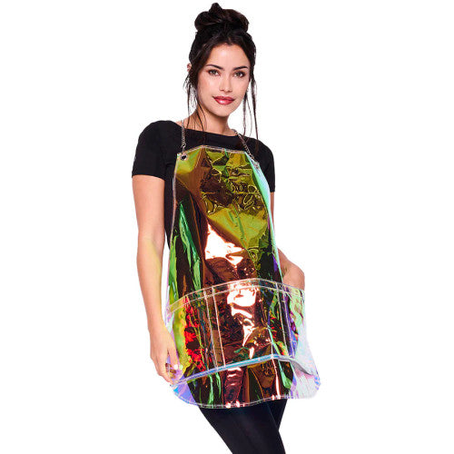 Nothing to Hide Vinyl Apron - Cosmic Illusions - Holographic