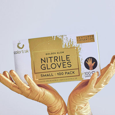 Luminous Collection Nitrile Gloves | Golden Glow | Medium