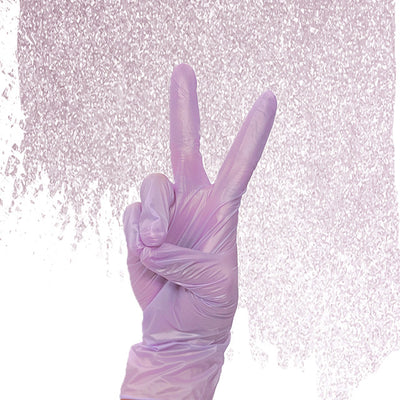 Luminous Collection Nitrile Gloves | Lilac Frost | Small