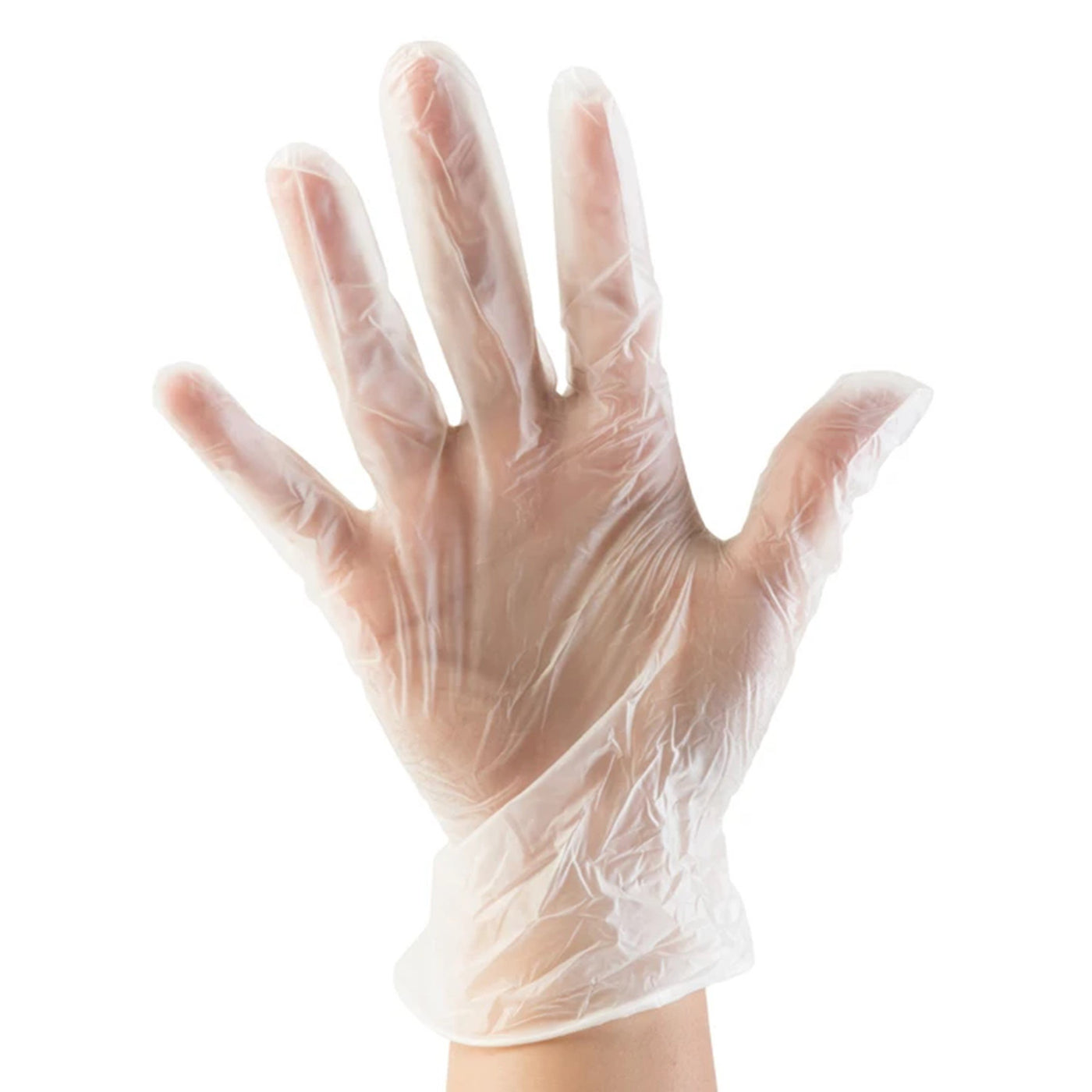 Clear Vinyl Disposable Gloves 100pk - Medium
