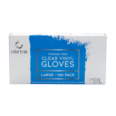 Clear Vinyl Disposable Gloves 100pk - Large