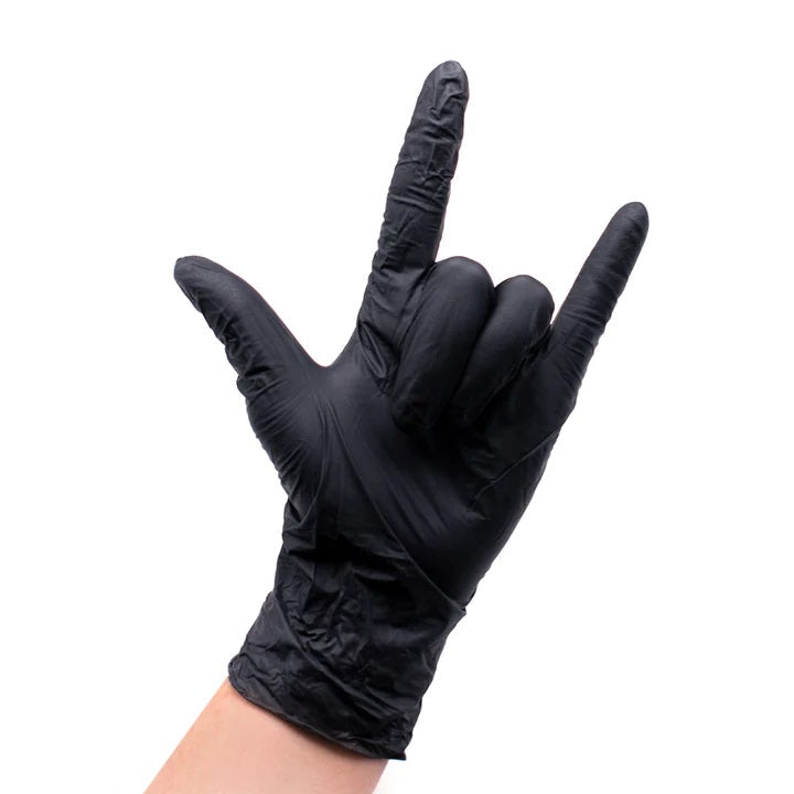 Midnight Black Nitrile Gloves - Medium