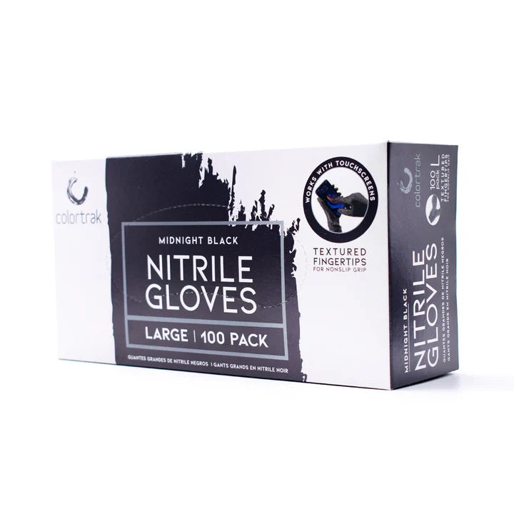 Midnight Black Nitrile Gloves - Large