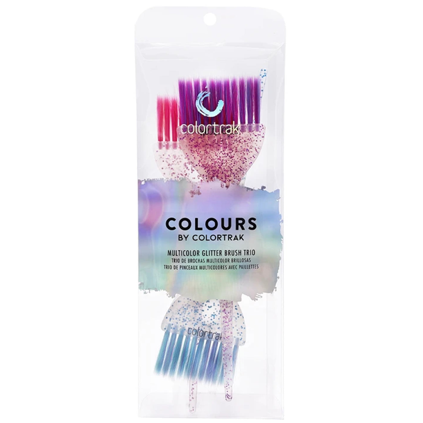 Colours By Colortrak Multi-Glitter Color Brushes 3pk
