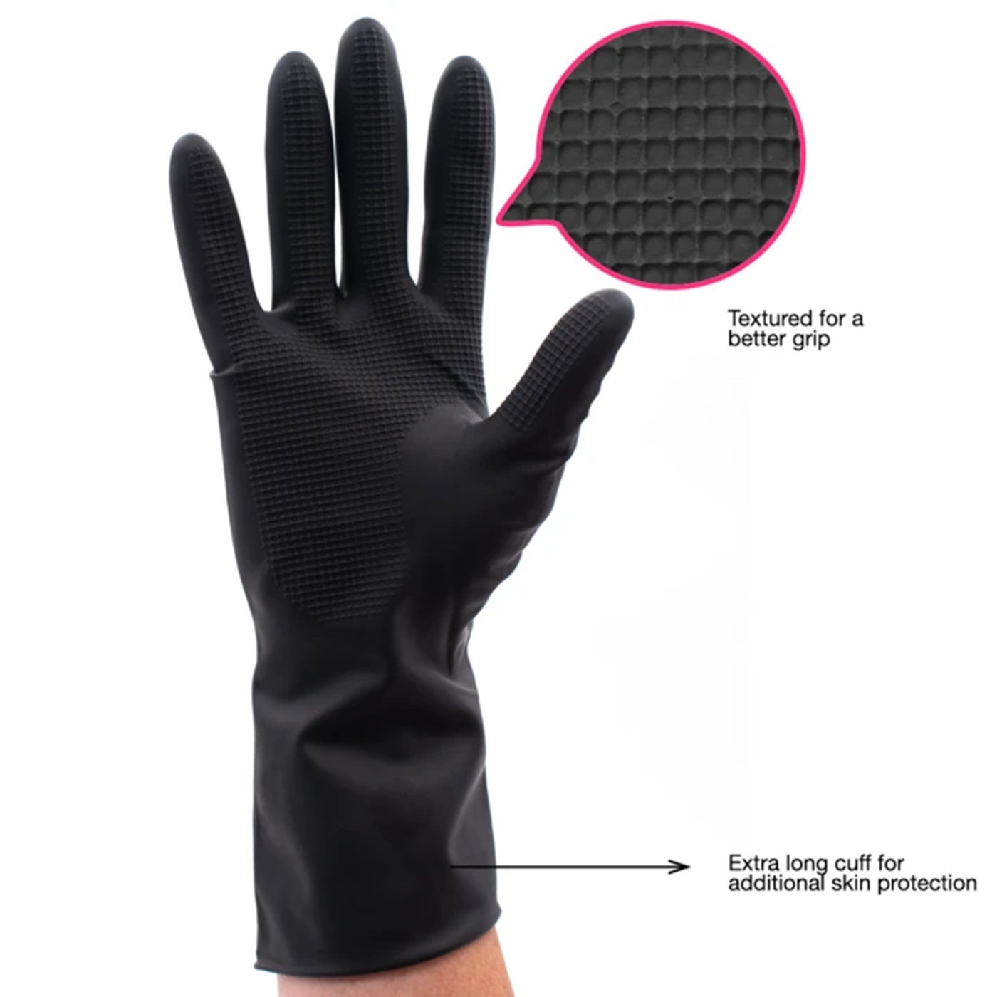 Premium Grip Reusable Gloves 4ct - Medium