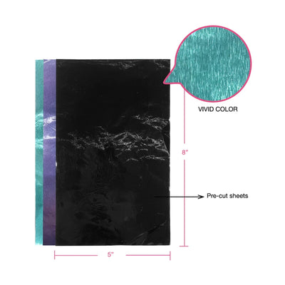 Vivid Color Foil | Purple, Teal & Black 45ct